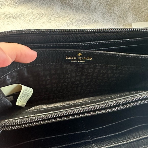 New AUTHENTIC Kate Spade New York Ina Greta court glitter wallet - Picture 7 of 10